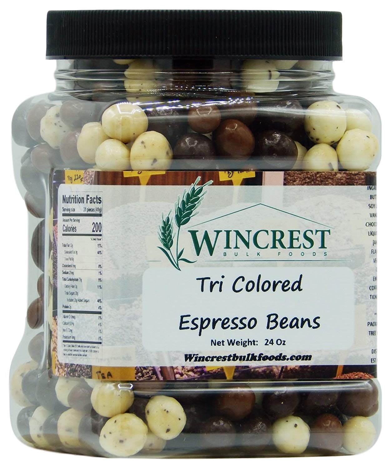 Wincrest Chocolate Espresso Beans (Tri Colored)