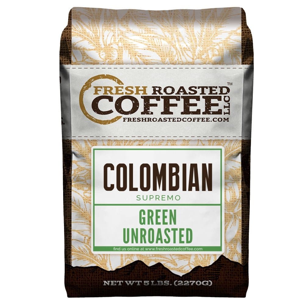 Fresh Roasted Coffee LLC Green Unroasted Colombian Supremo Coffee Beans