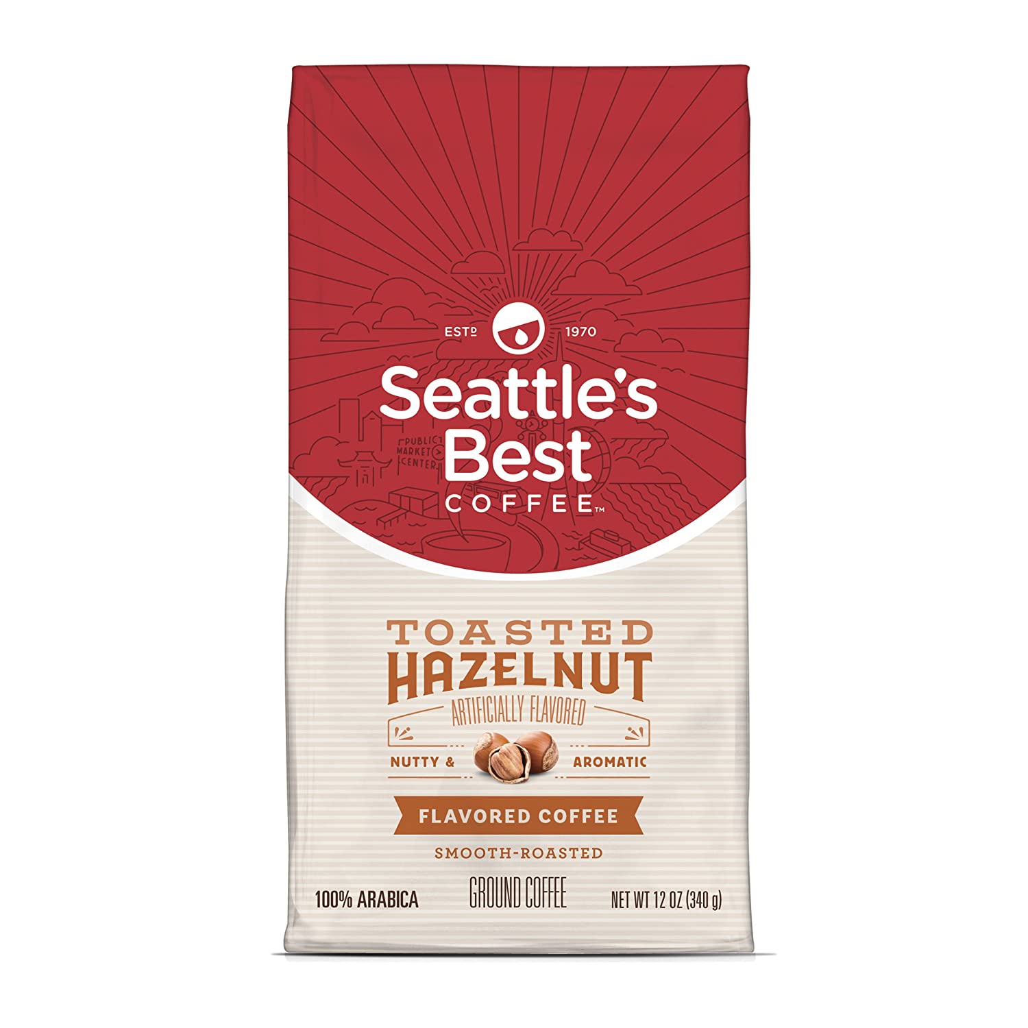 Seattle's Best Coffee Toasted Hazelnut Flavored Ground Coffee