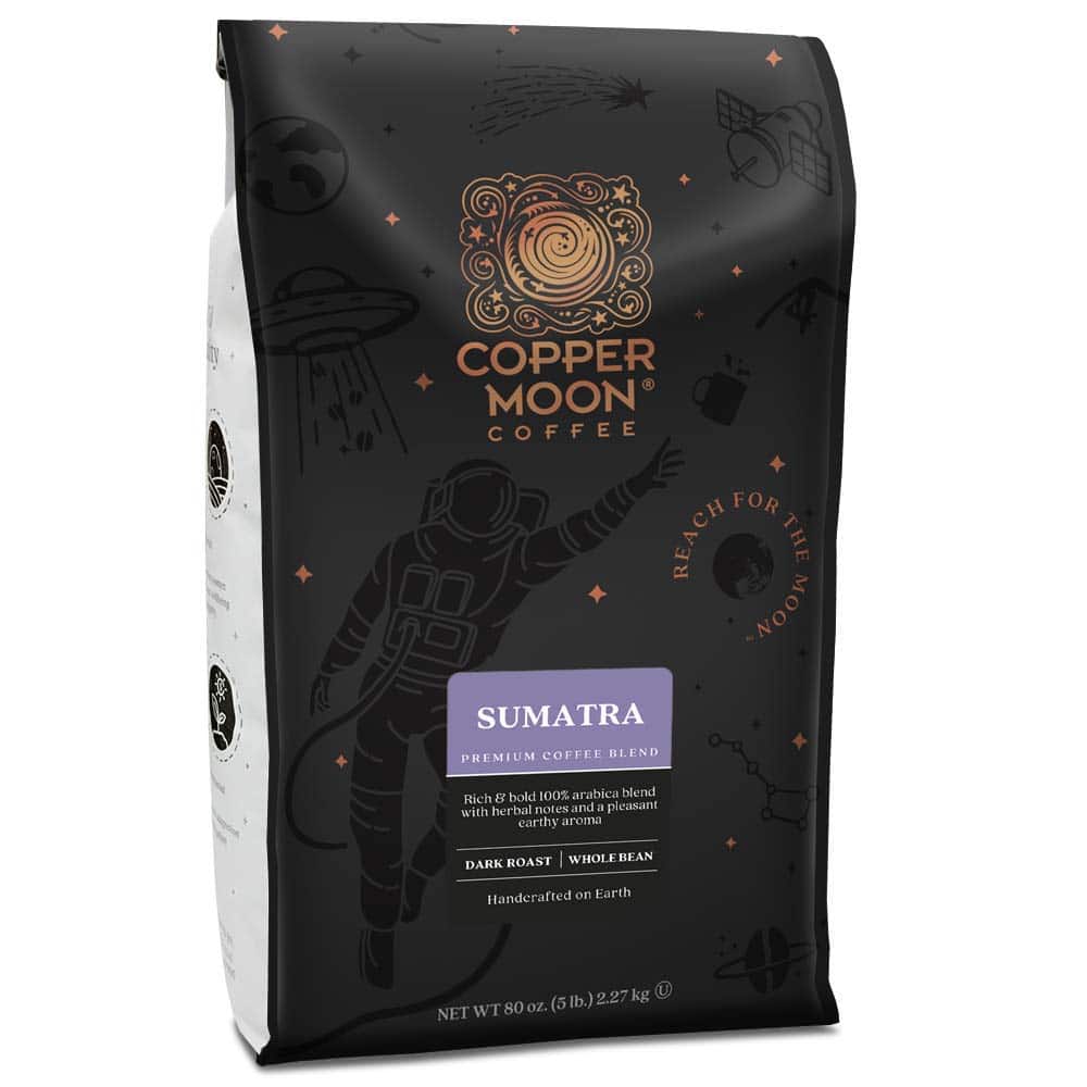 Copper Moon Sumatra, Whole Bean Coffee, Dark Roast