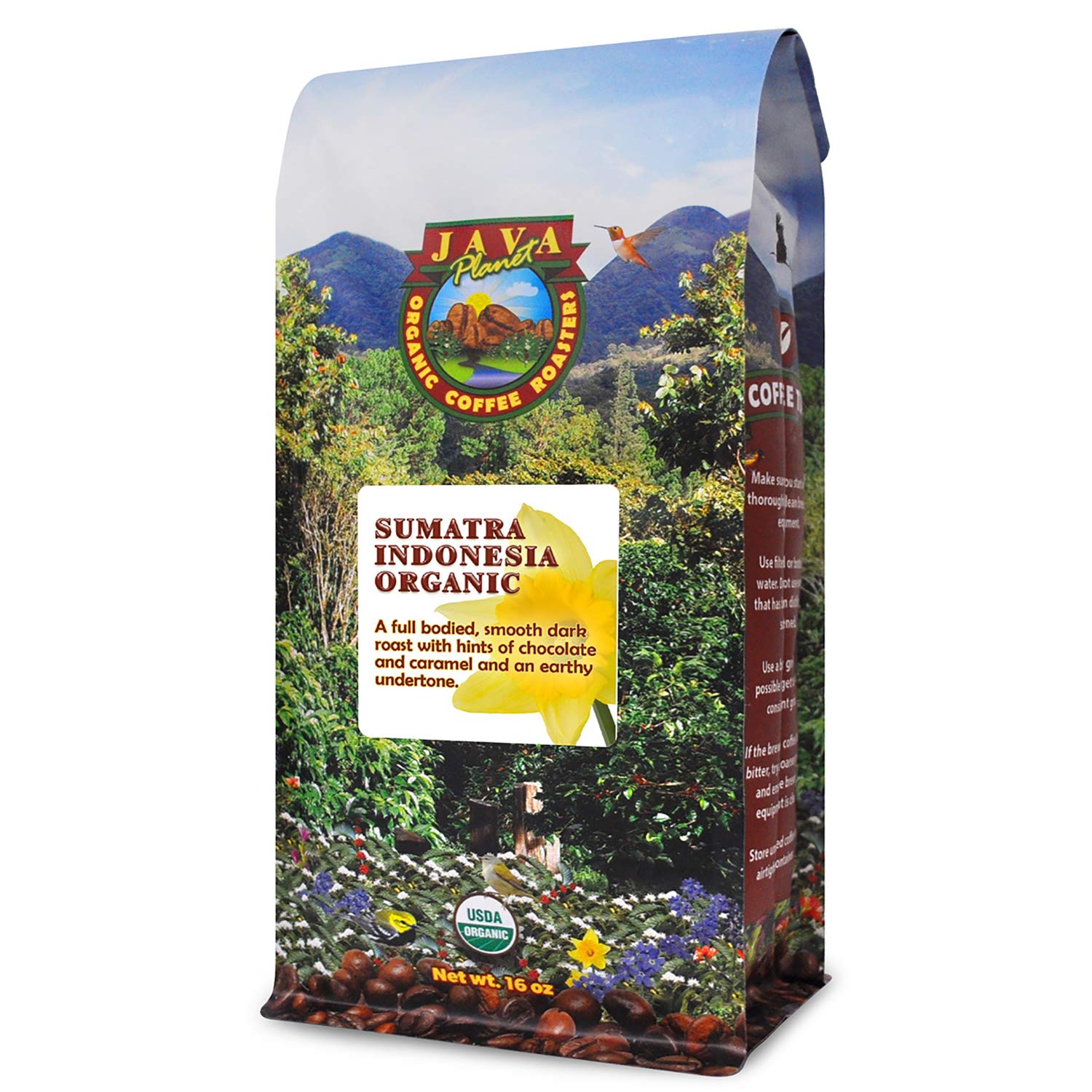 Java Planet Sumatra Indonesia Organic Coffee Beans