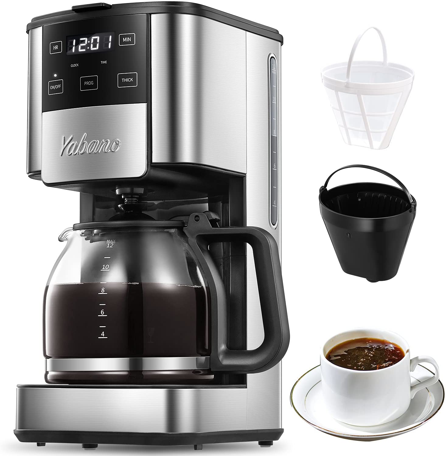 Yabano CM6672 12-Cup Coffee Maker