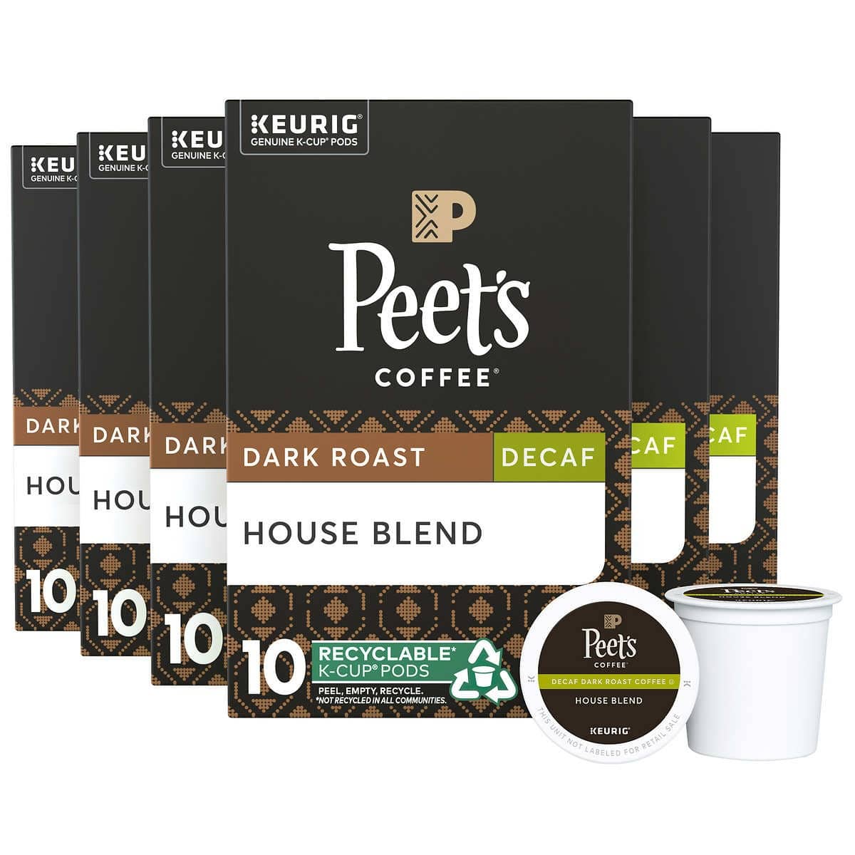 Peet’s Coffee Decaf House Blend K-Cup Pods